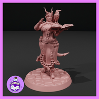 Tiefling Necromancer w/Raven by Ella's Arcanum Minis