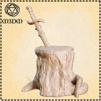Tree Stump w/Sword by Mia Kay M3DM