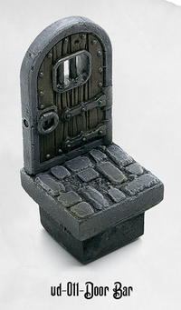 Ultimate Dungeon Door w/Bars UD-011 by Dungeon Blocks