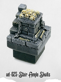 Ultimate Dungeon Stair Corner w/Skulls UD-025 by Dungeon Blocks