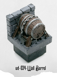 Ultimate Dungeon Wall Barrel UD-034 by Dungeon Blocks