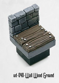 Ultimate Dungeon Wall Wood Ground UD-040 by Dungeon Blocks