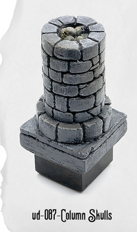 Ultimate Dungeon Column w/Skulls UD-087 by Dungeon Blocks
