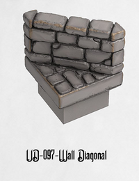 Ultimate Dungeon Wall Diagonal UD-097 by Dungeon Blocks