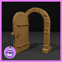 Wooden Double Door Open by Ella's Arcanum