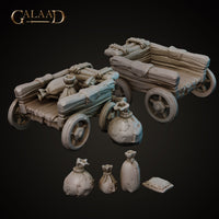 Bandit Cart & Bags 01 by Galaad Miniatures