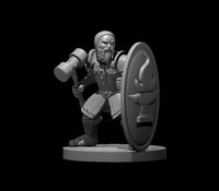 Dwarf Fighter w/ Mallet & Shield by MZ4250