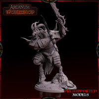 Double Bladed Warrior Goatman by Arcanum Workshop