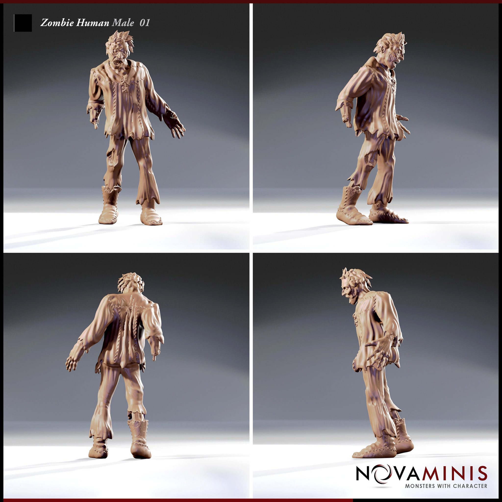 Zombie Human Male 01 by Novaminis