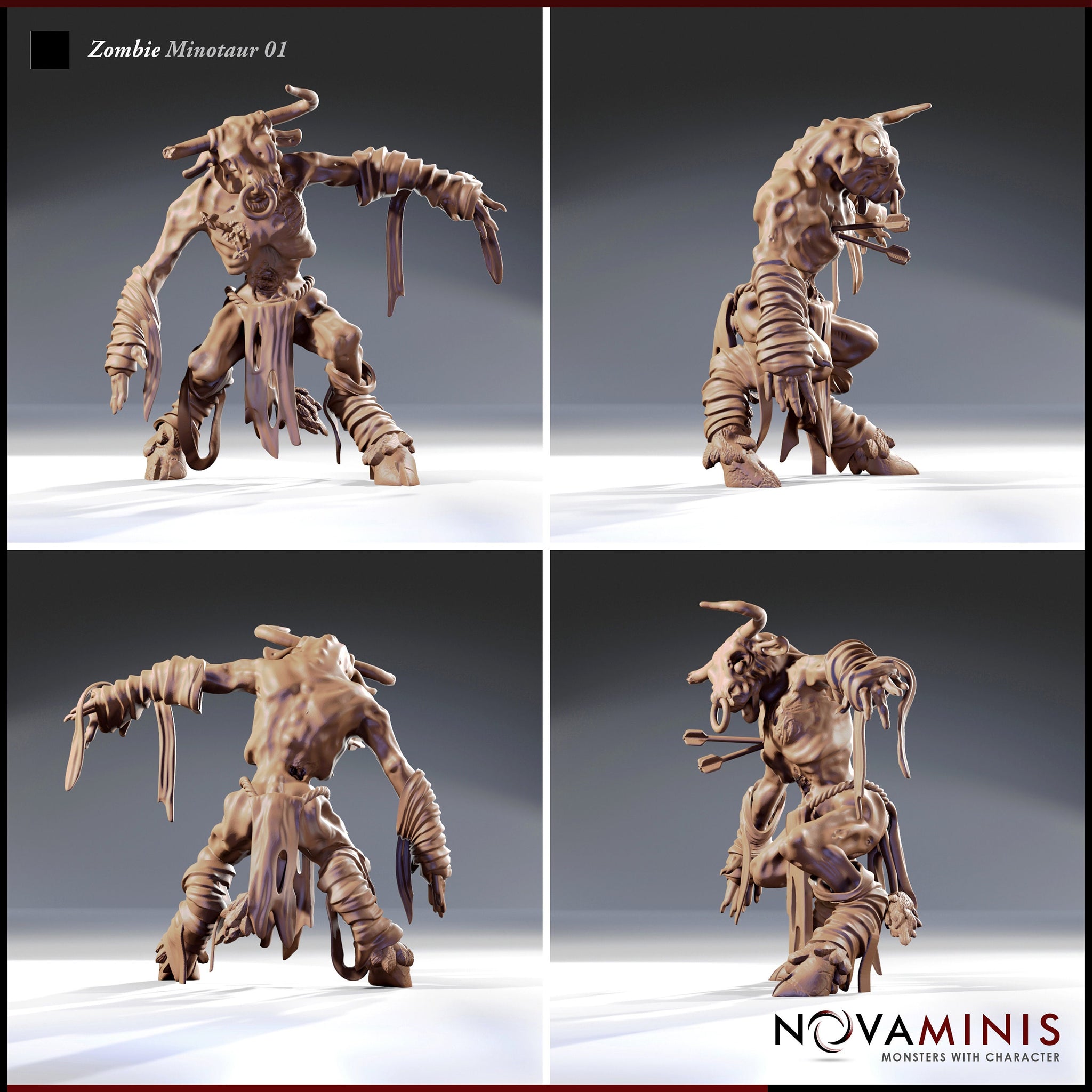 Zombie Minotaur by Novaminis