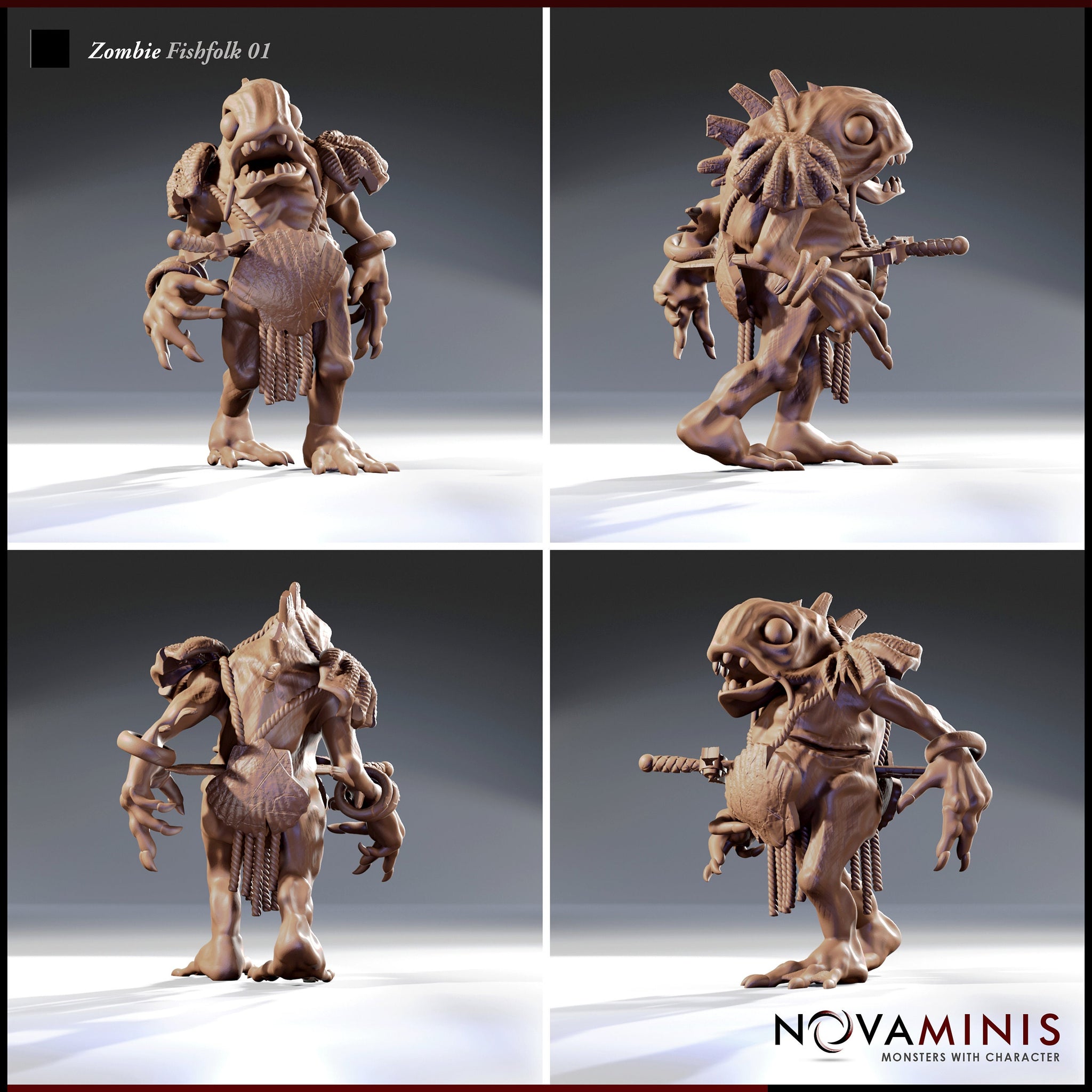 Zombie Fishfolk by Novaminis