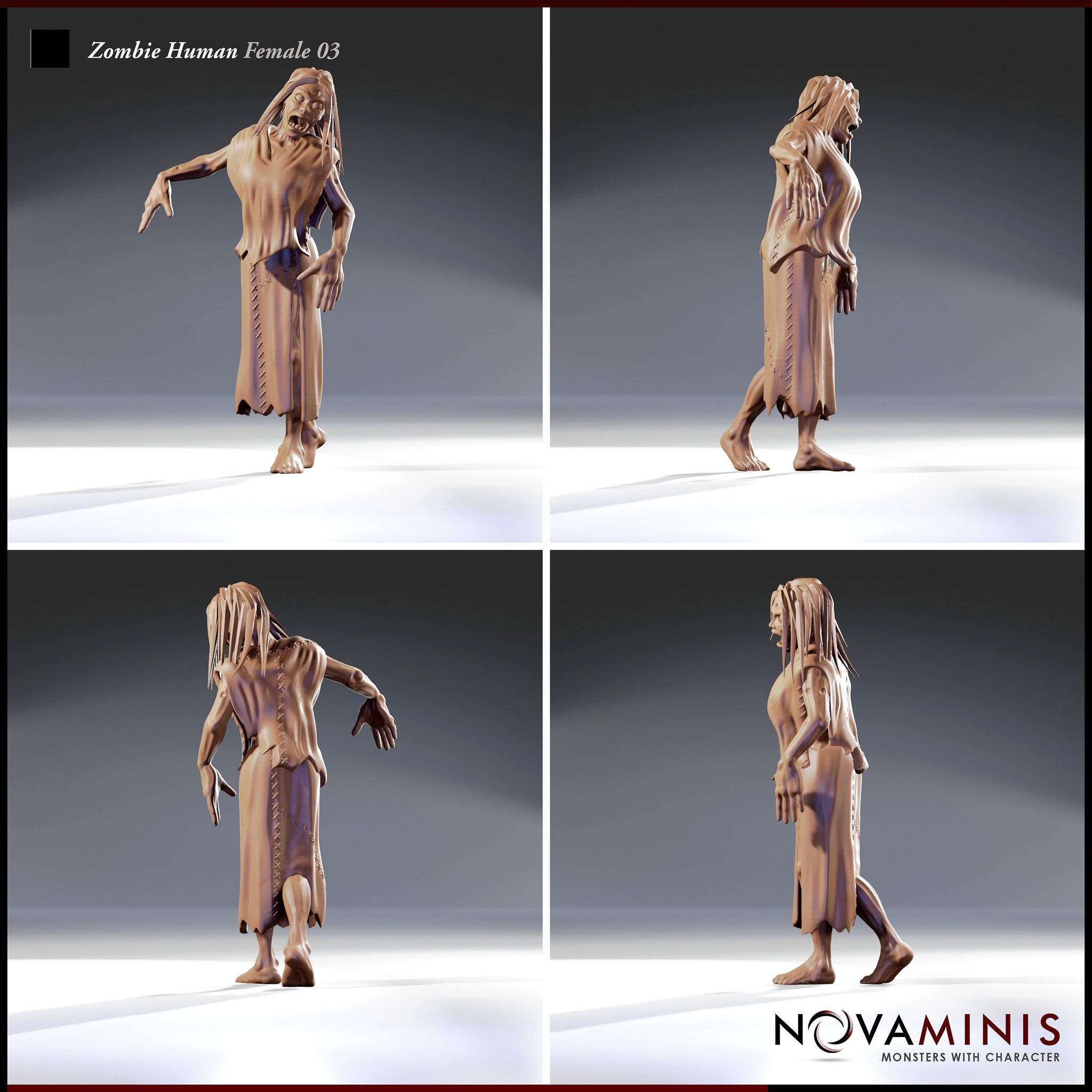 Zombie Human Female 03 by Novaminis