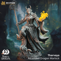 Ascended Dragonborn Warlock (Tharvaya) by DM Stash