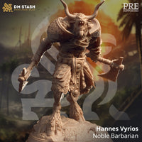 Noble Minotaur Babarian (Hannes Vyrios) by DM Stash