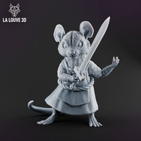 Fighter Mousefolk 3 by La Louve 3D