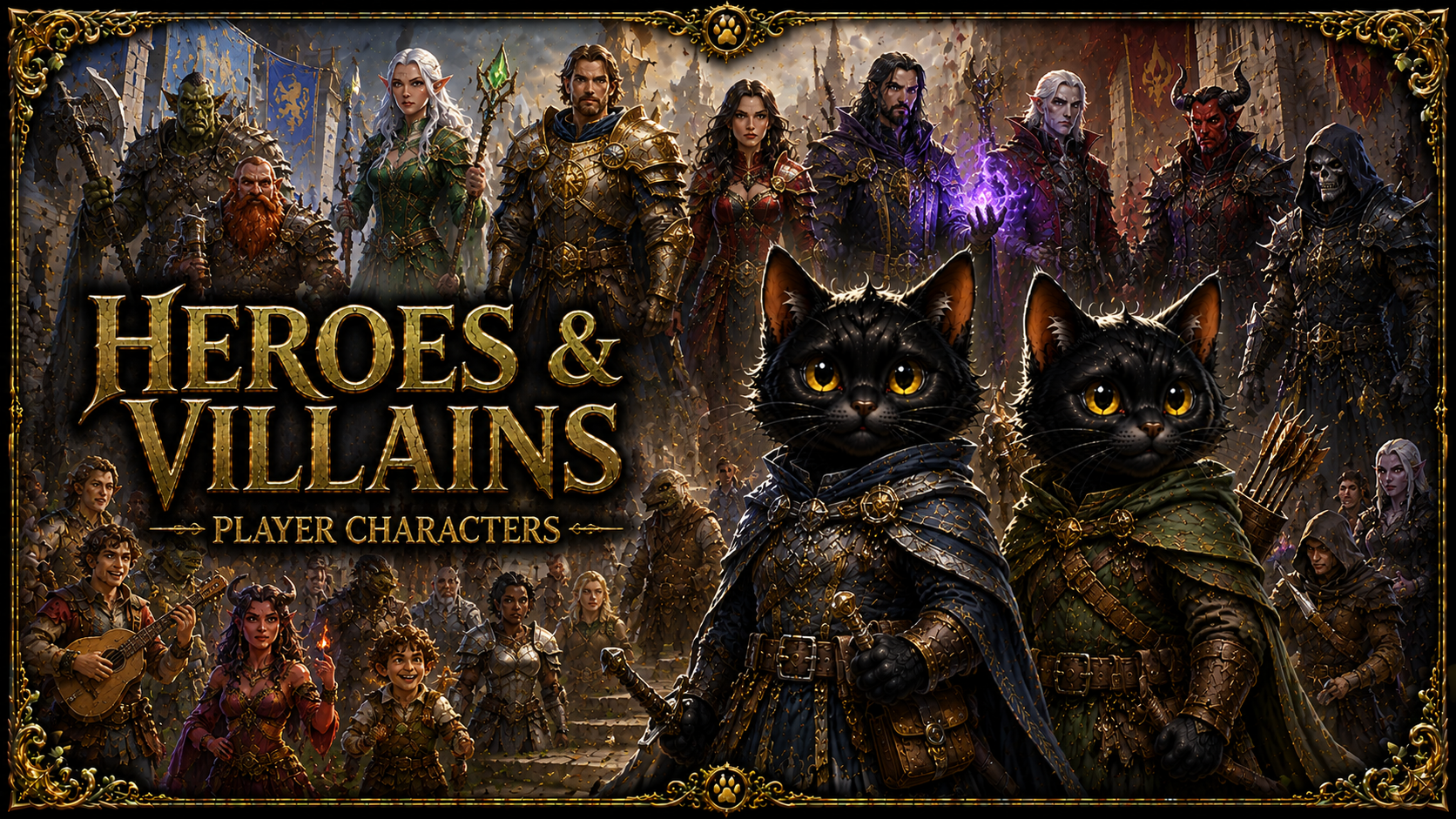 Heroes & Villains (Player Characters)!