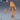 Digital render of a large-scale yeti miniature by Epic Miniatures, shown in amber resin tone. The yeti stands with both arms raised overhead, hoisting a large craggy boulder. Its body is covered in thick, shaggy fur with visible muscle definition, and two curved horns sweep back from a snarling, open-mouthed face. A smaller scale reference figure and a blue d20 die are shown to the left for size comparison. Labelled as SIZE: LARGE and PRE-SUPPORTED.