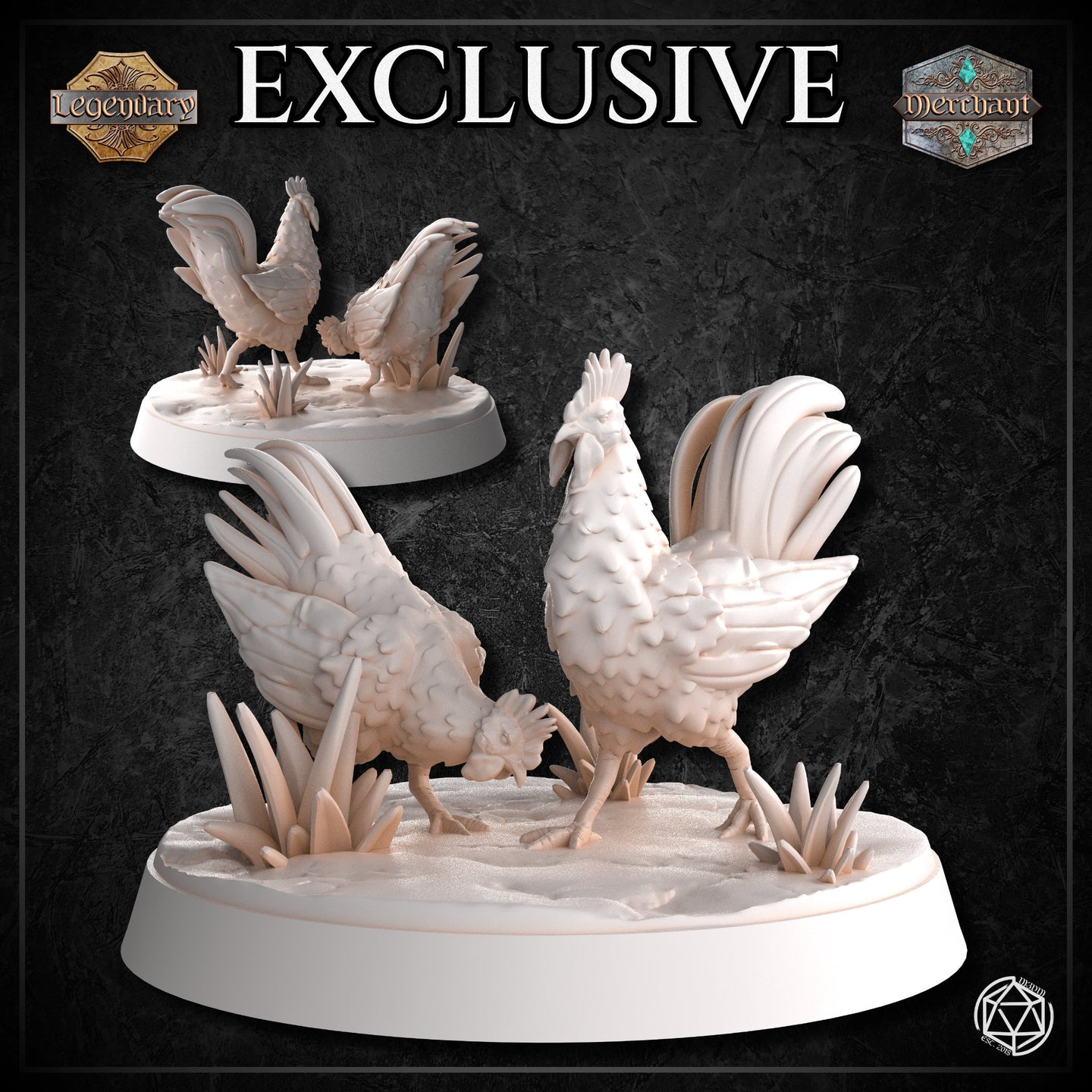 Dual Chickens by Mia Kay M3DM