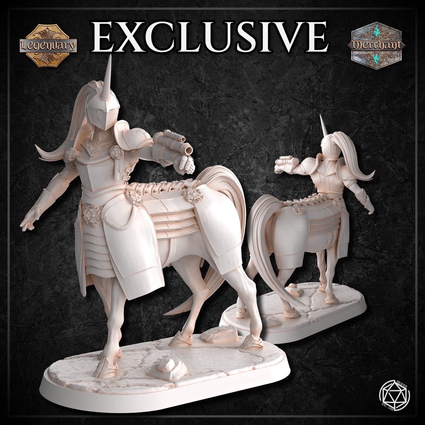 Centaur Knight Artificer Action by Mia Kay M3DM