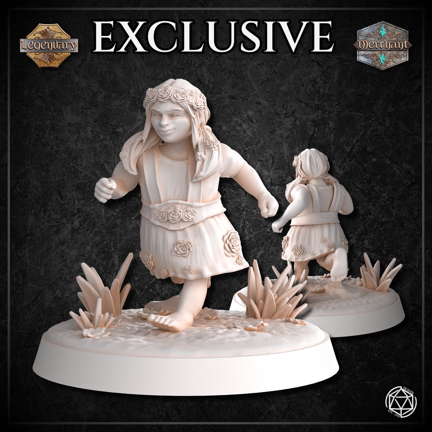 Female Dwarf Child Action by Mia Kay M3DM