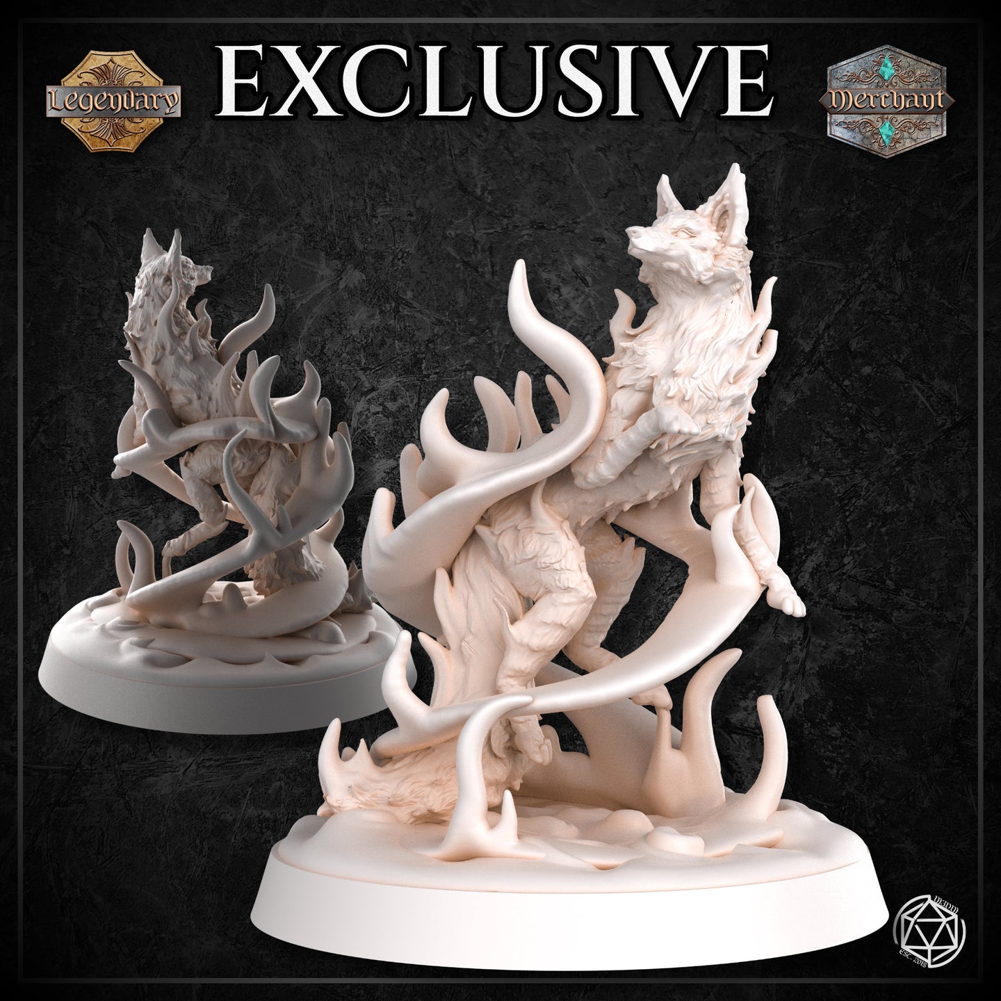 Fire Elemental Fox by Mia Kay M3DM