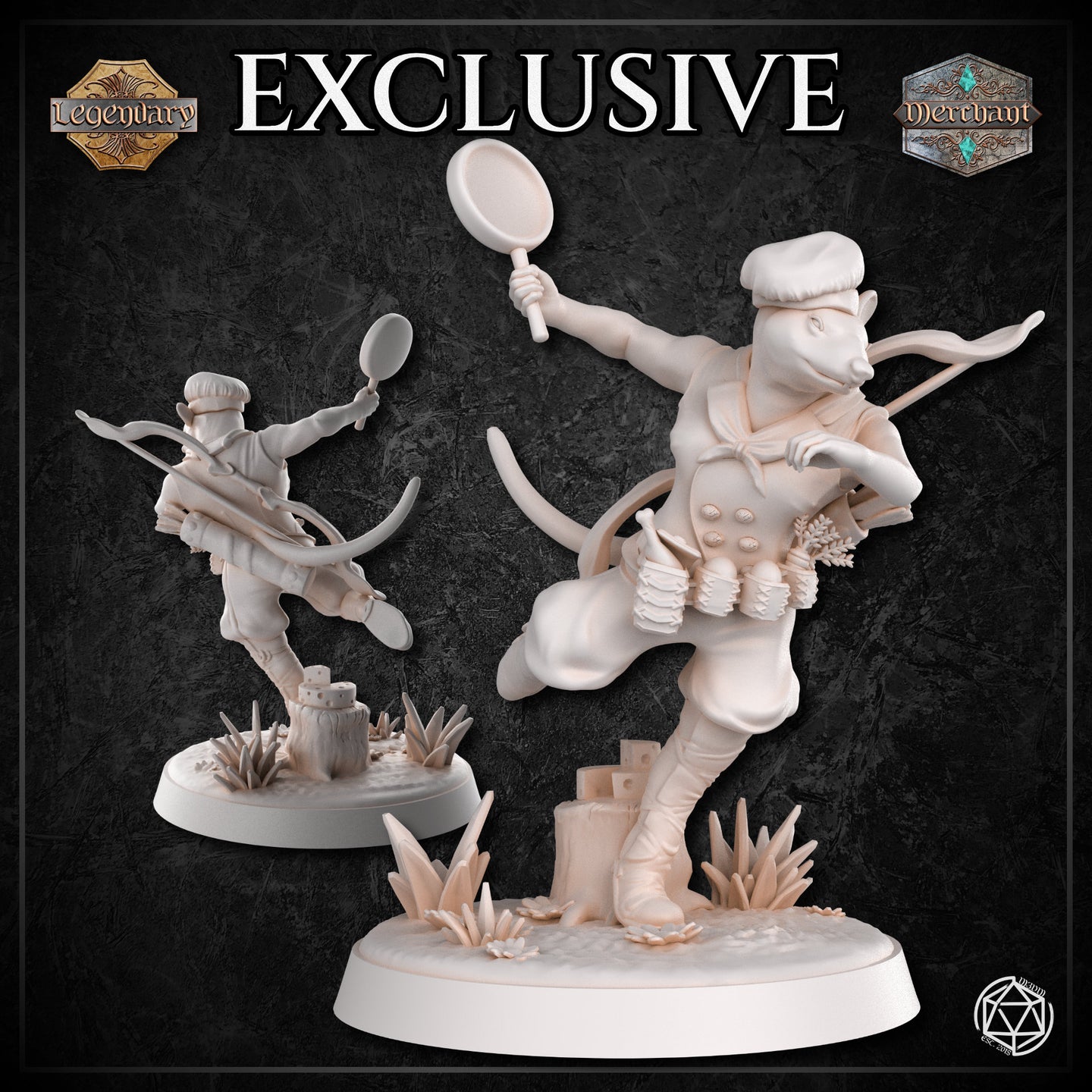 Ratfolk Chef Ranger Action by Mia Kay M3DM