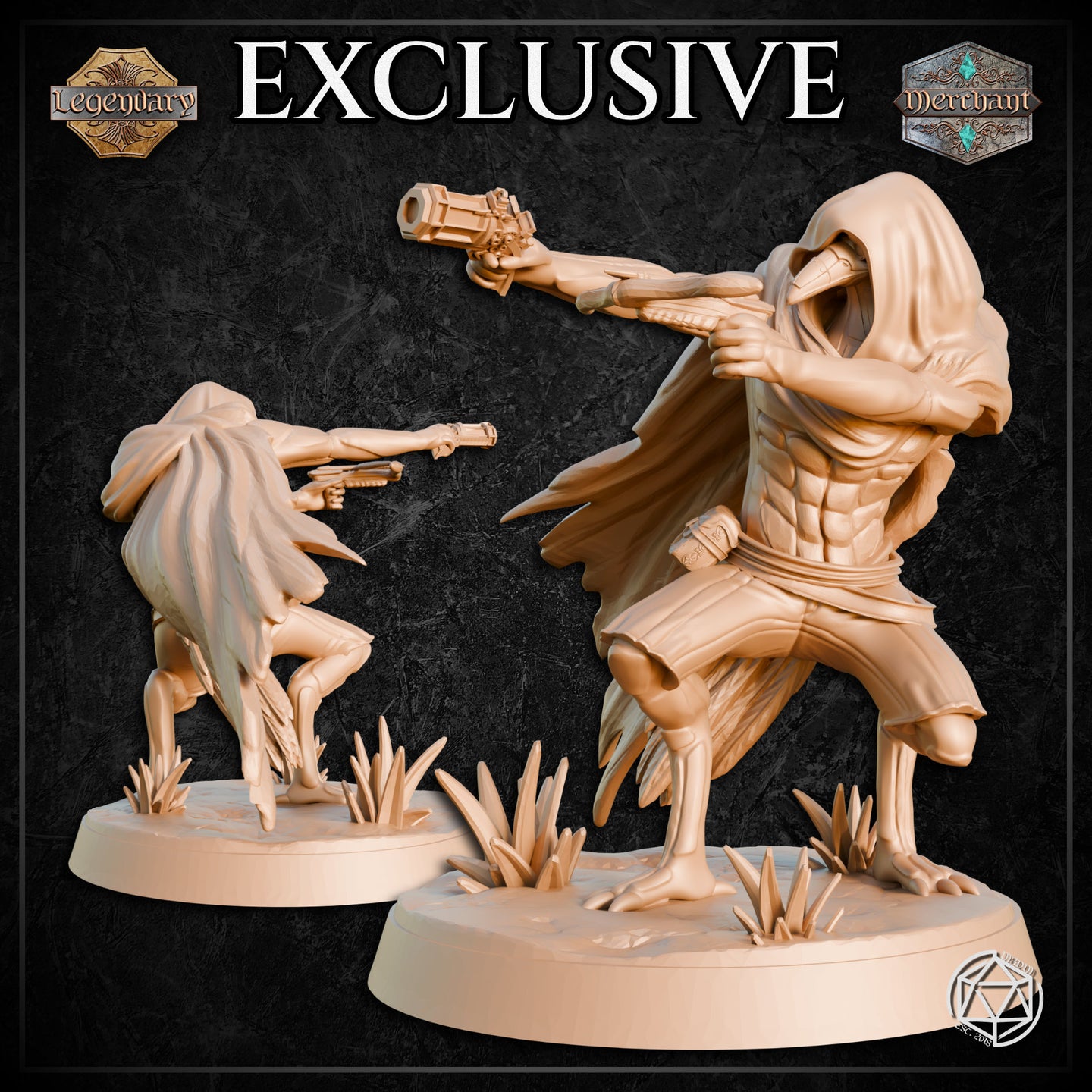 Metalforged Birdfolk Rogue Action by Mia Kay M3DM