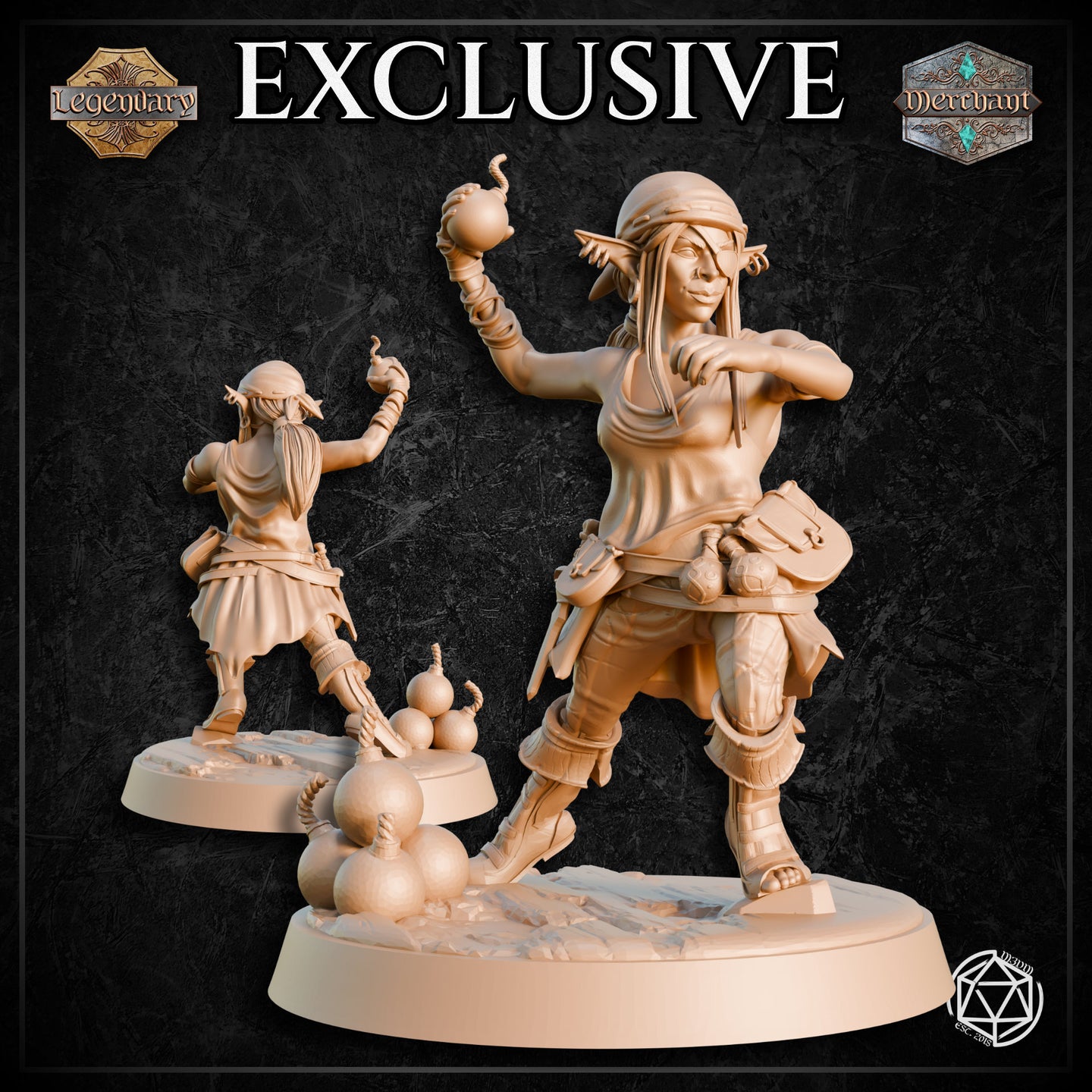 Goblin Female Pirate Action by Mia Kay M3DM