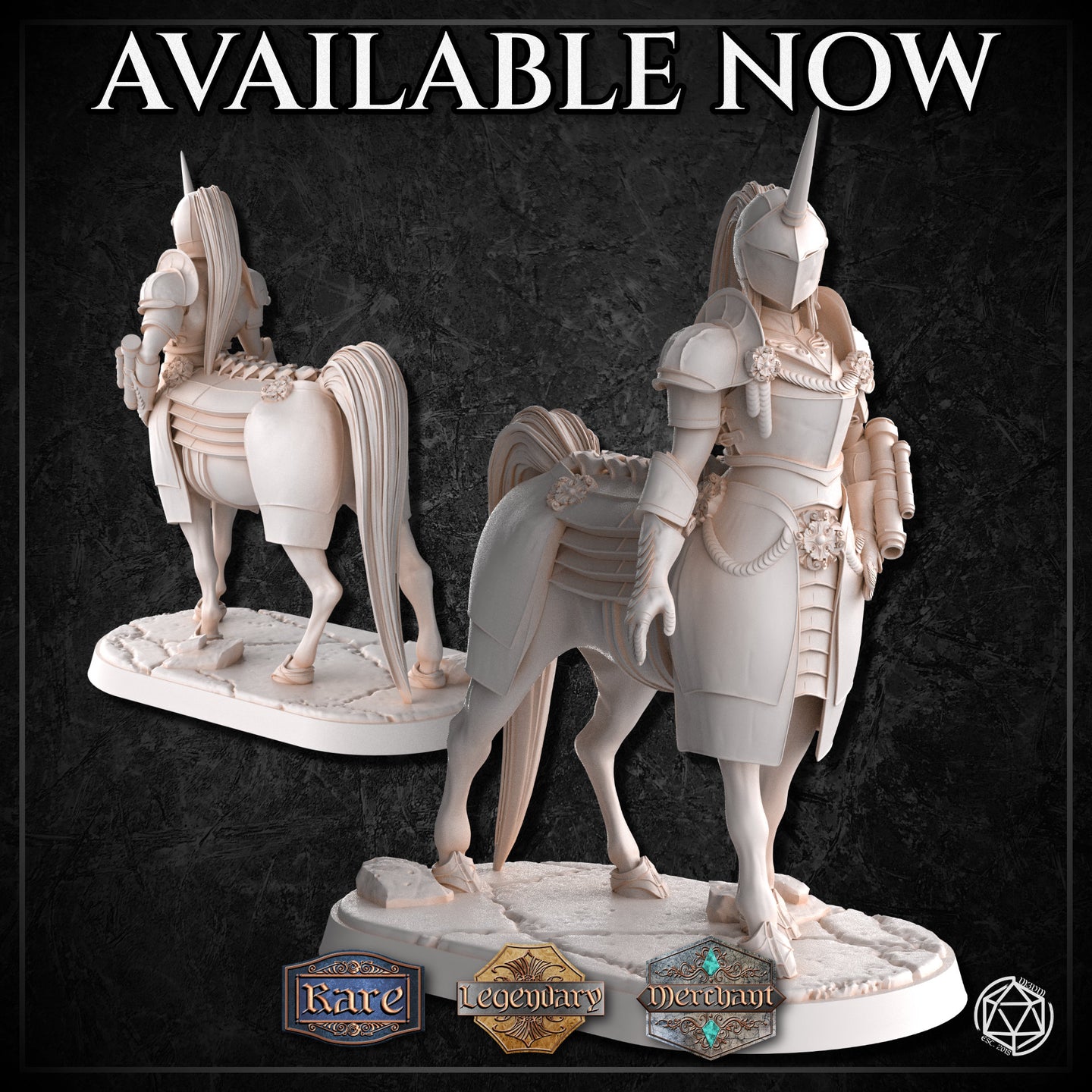 Centaur Knight Artificer Casual by Mia Kay M3DM