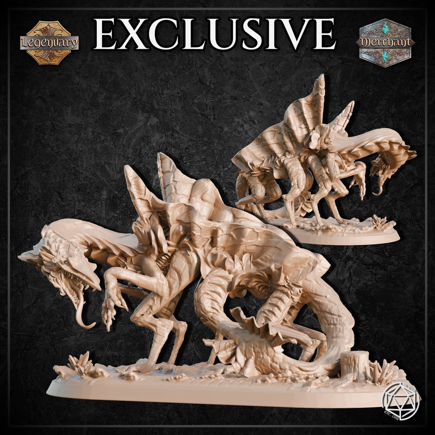 Reptilian Displacer Monstrosity by Mia Kay M3DM