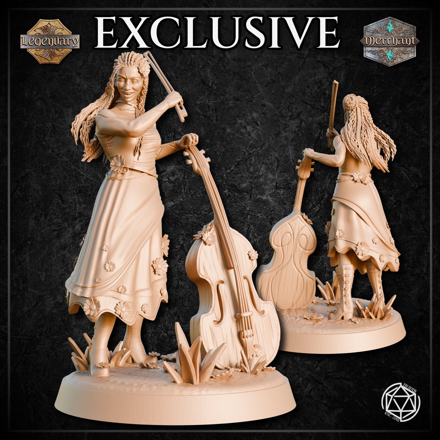 Earthborn Bard Action by Mia Kay M3DM