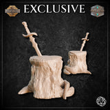 Tree Stump w/Sword by Mia Kay M3DM