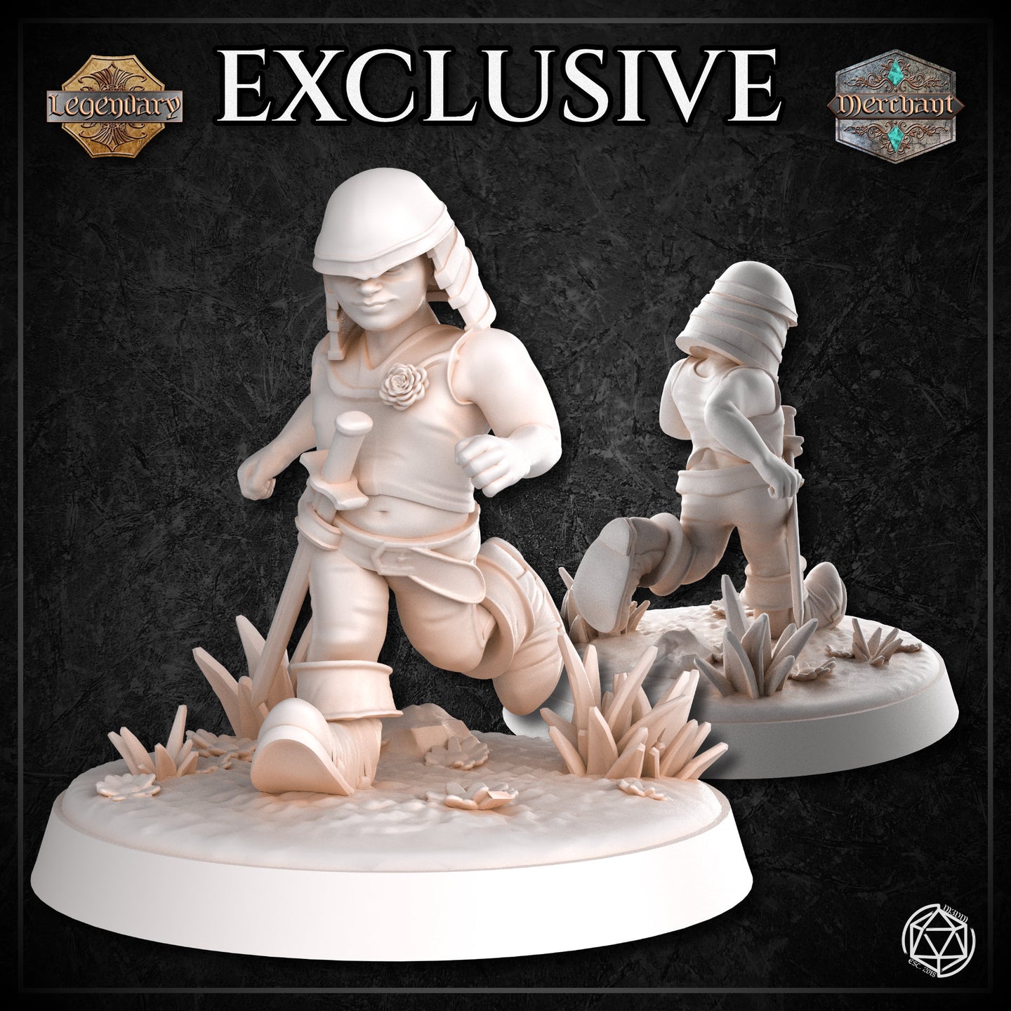 Male Dwarf Child Action by Mia Kay M3DM