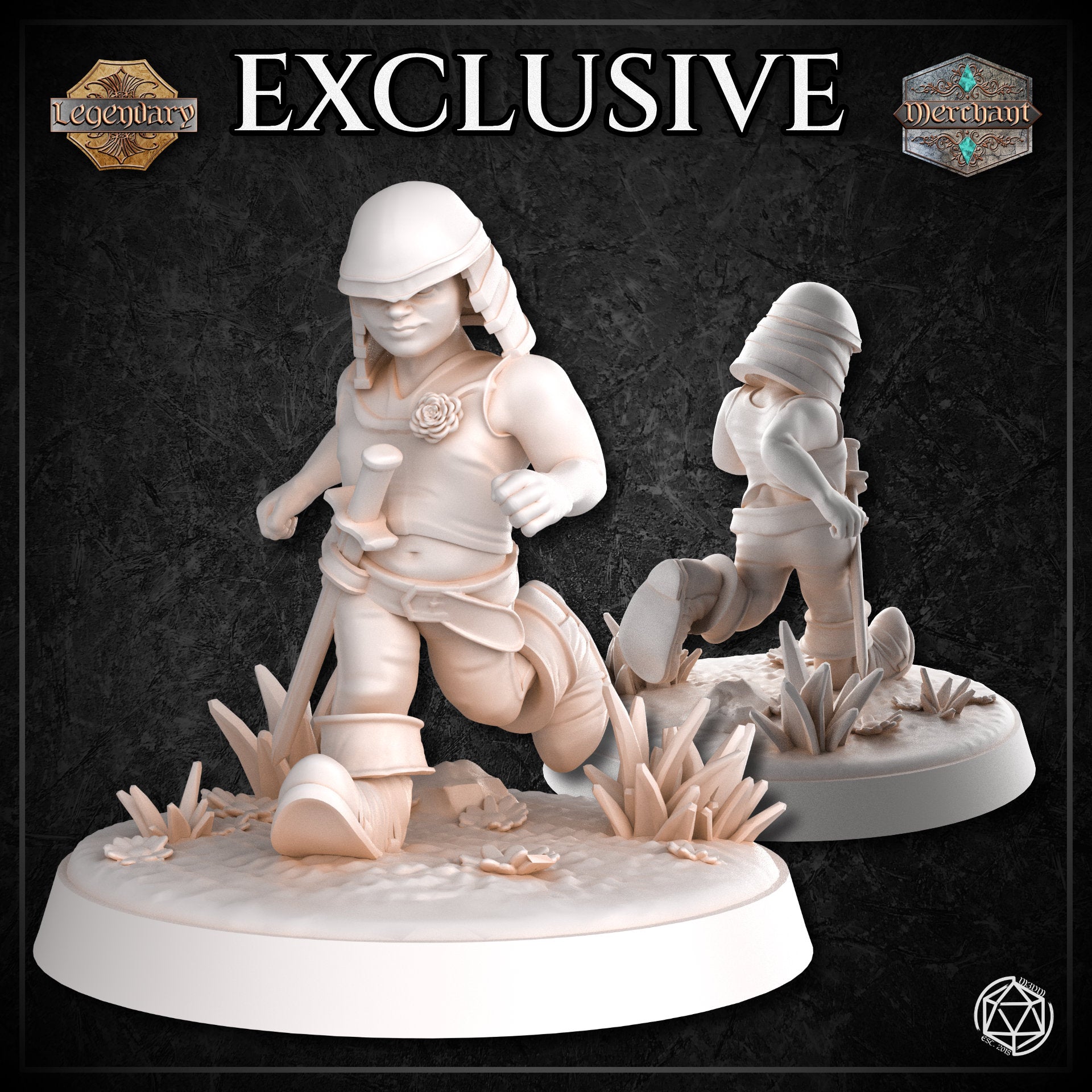 Male Dwarf Child Action by Mia Kay M3DM