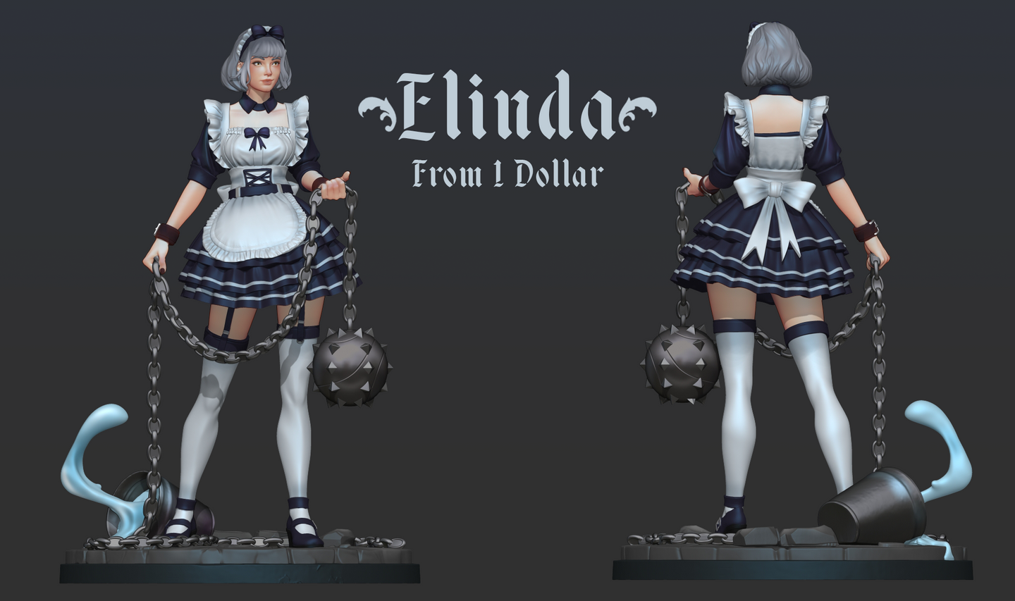 Battle Maid Elinda by Dungeons & Maidens