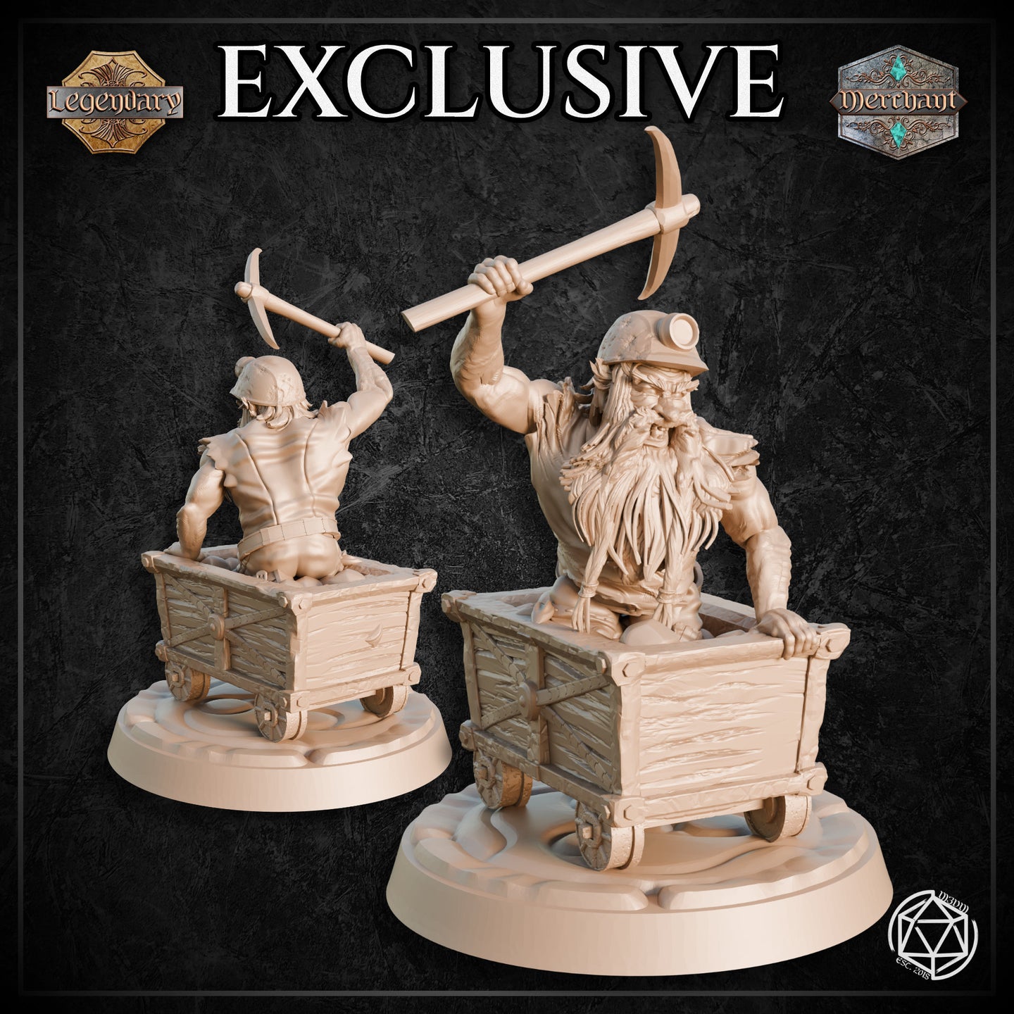Old Dwarf Miner Action by Mia Kay M3DM