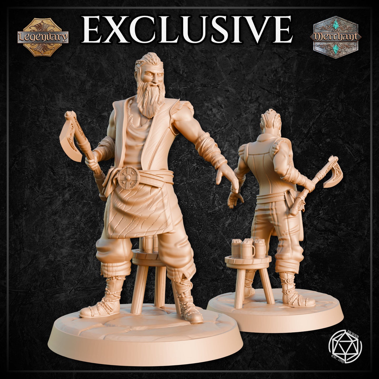Viking Barkeep Action by Mia Kay M3DM