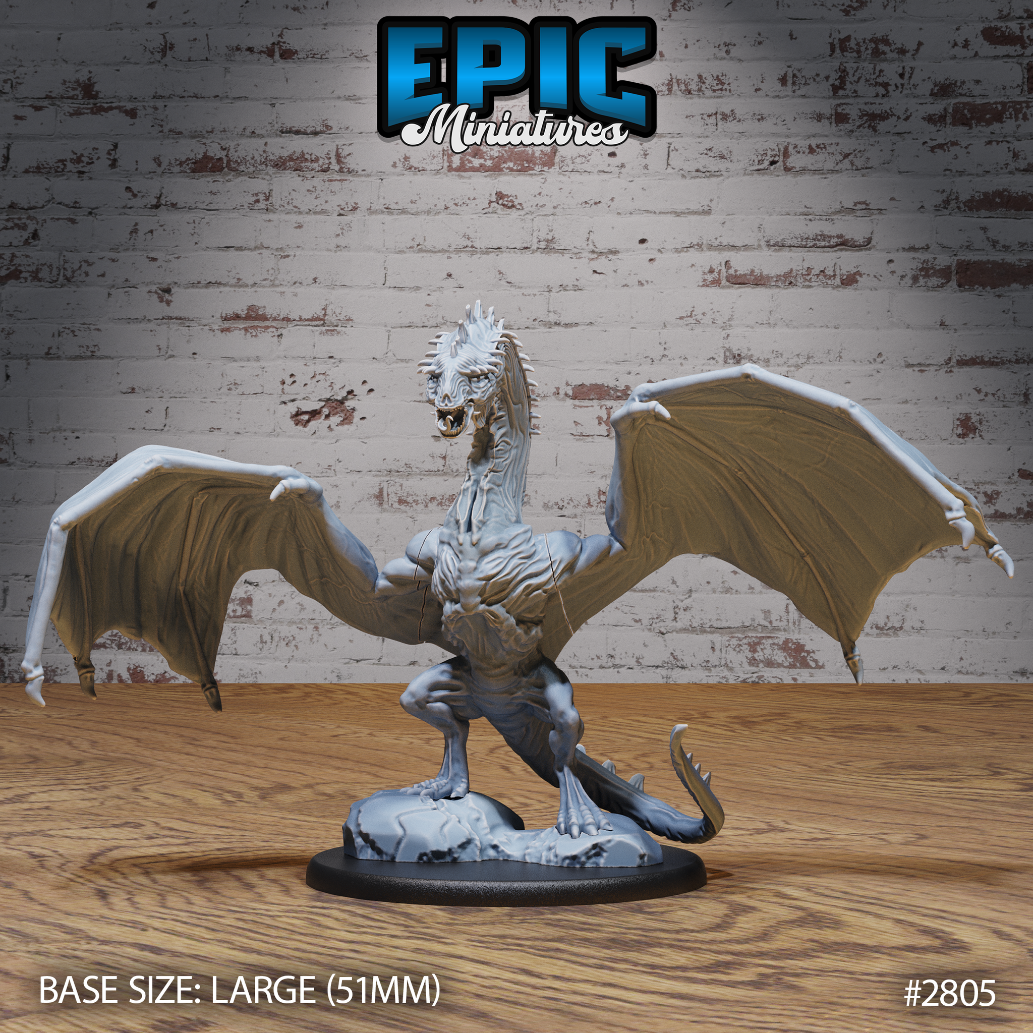 Cave Wyvern Angry by Epic Miniatures