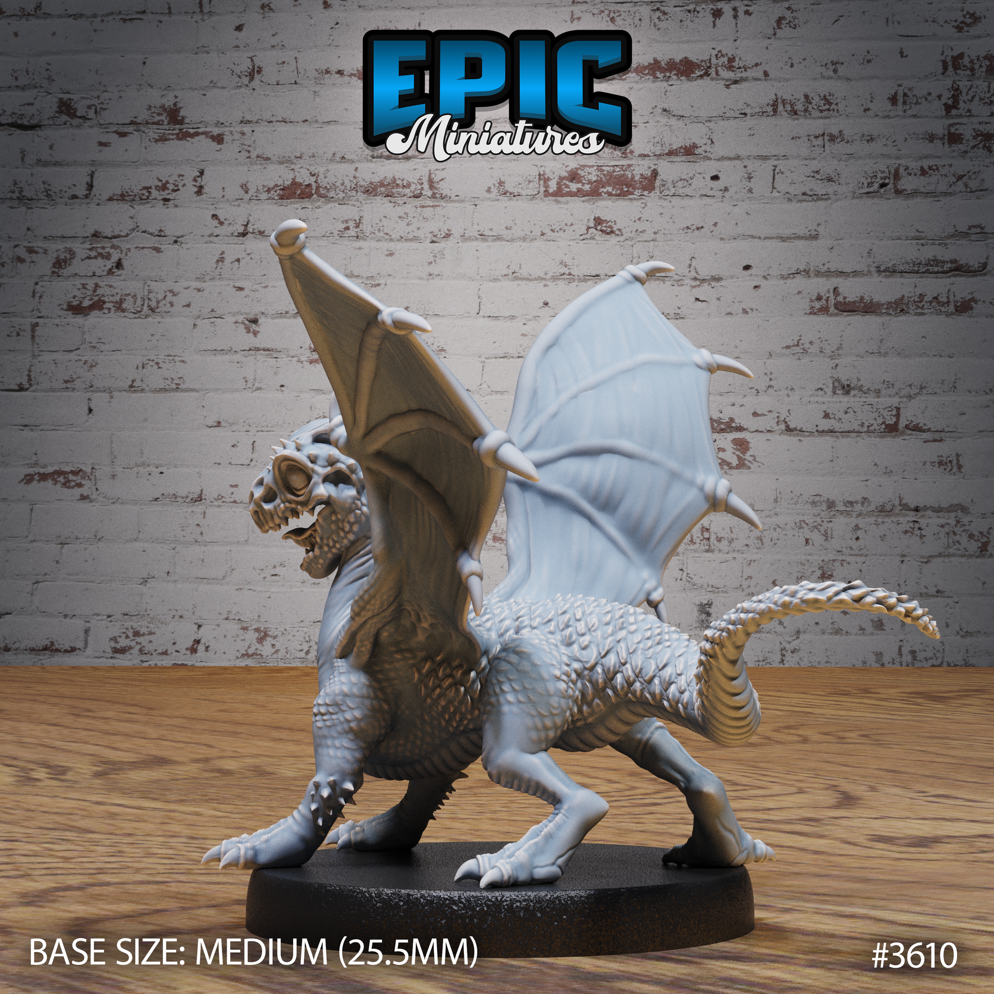 White Dragon Wyrmling by Epic Miniatures