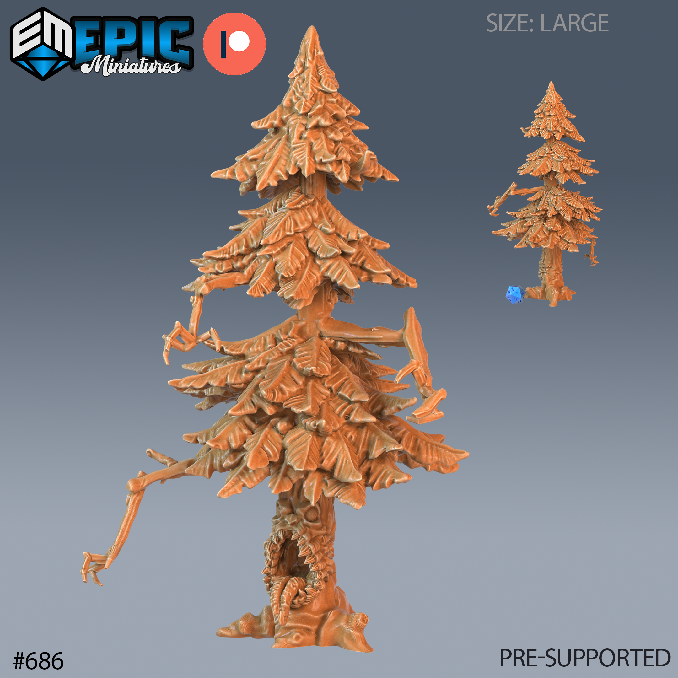 Mimic Tree | D&D Miniature for Forest Encounters – MitzNSimz