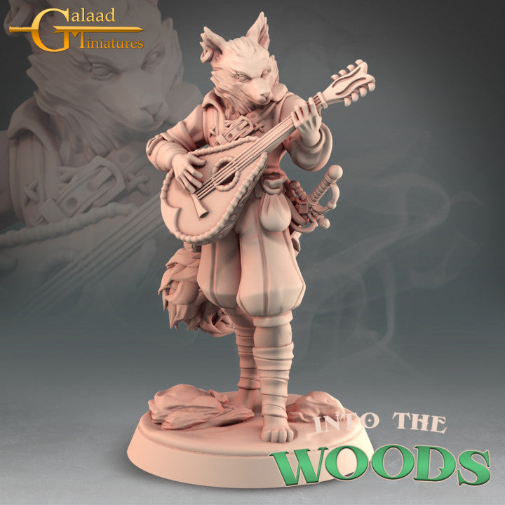 Foxfolk Bard Hero 01 by Galaad Miniatures