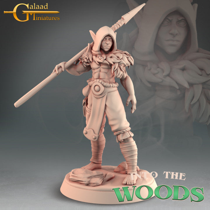 Elf Barbarian Hero 01 by Galaad Miniatures