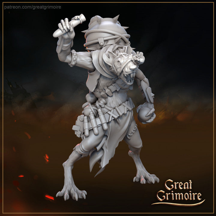 Ratfolk Soldier 03 by Great Grimoire