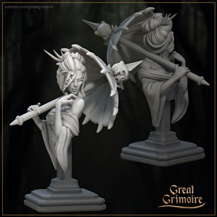 Jorogumo Unmasked of Faces Bust  by Great Grimoire