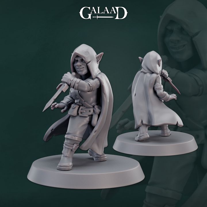 Female Goblin Assassin 01 by Galaad Miniatures