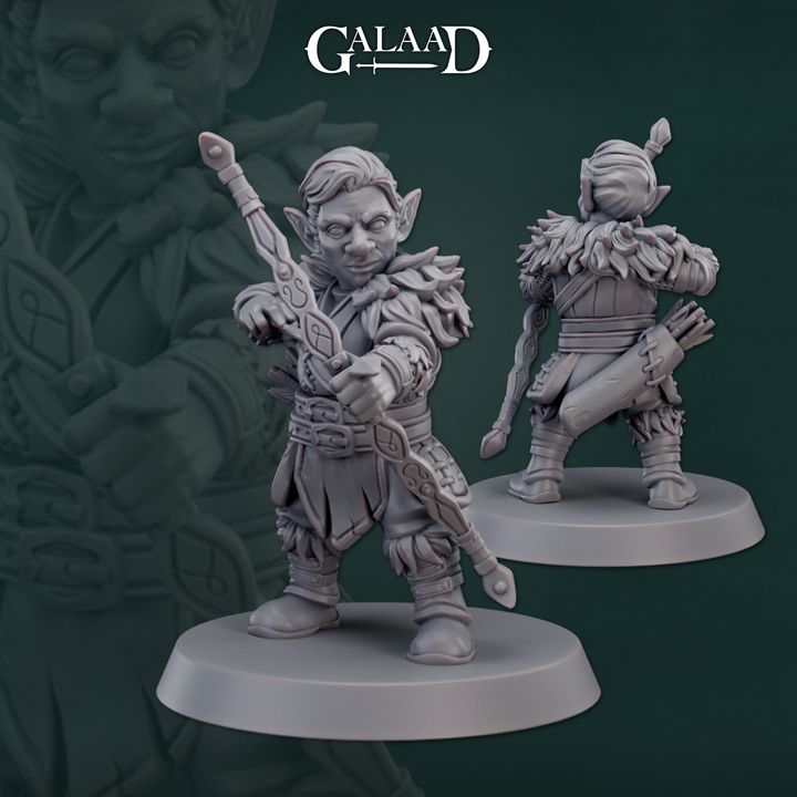Male Gnome Ranger 01 by Galaad Miniatures