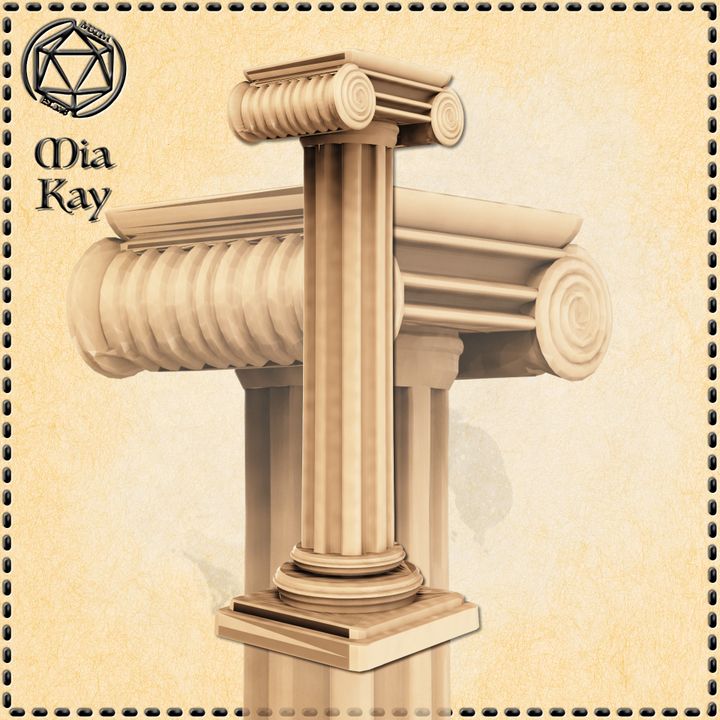 Medium Ionic Column by Mia Kay M3DM