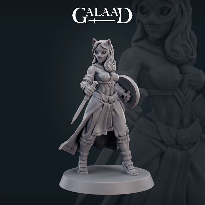 Female in Cat Mask 02 by Galaad Miniatures