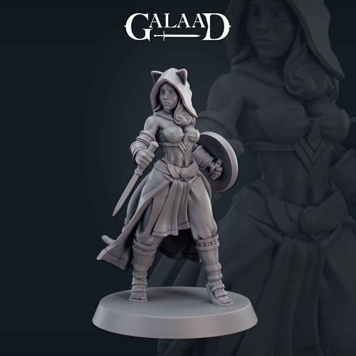 Female Leonin 02 by Galaad Miniatures