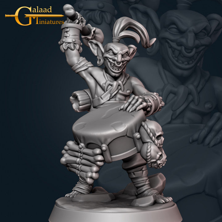 Male Goblin Drummer 01 by Galaad Miniatures